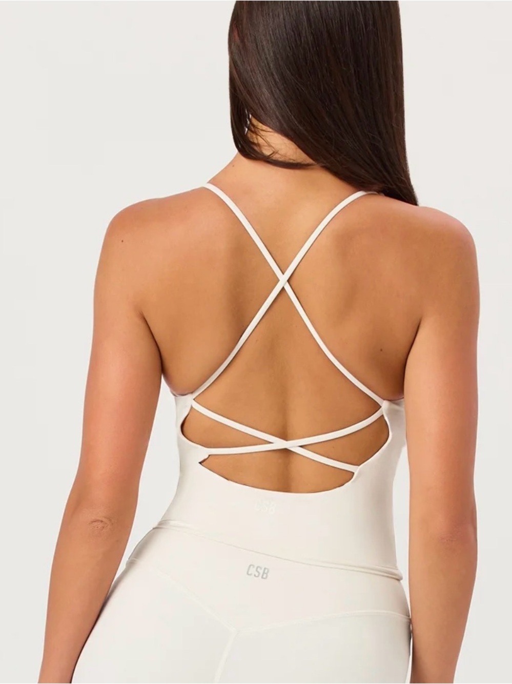 Crop Shop Boutique White Strappy Back Tank Top